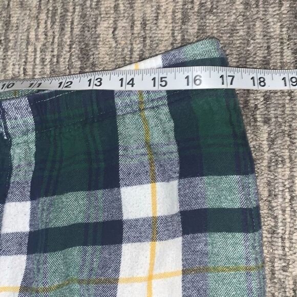 Old Navy Mens Size Large Drawstring Waist Pajama Lounge Pants Green White Plaid - Picture 4 of 6